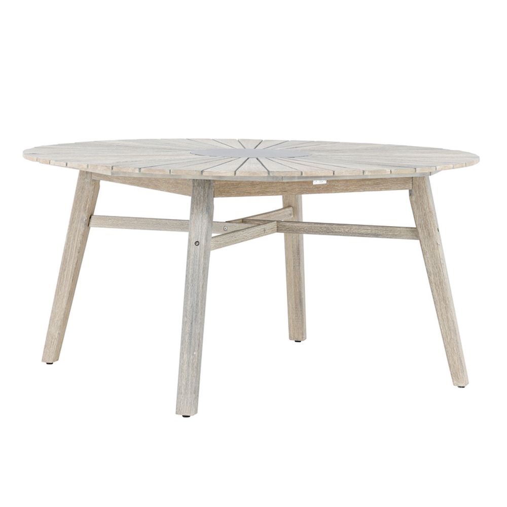 Table de jardin ronde en acacia 
