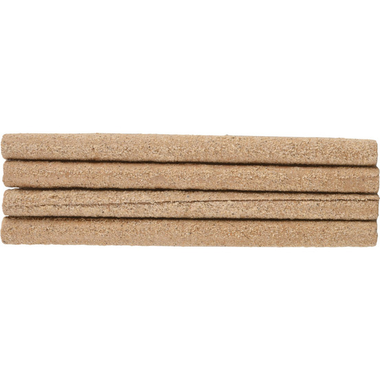 4 couvres-perchoirs sablés beige 4 pièces de 19 cm, pour oiseaux