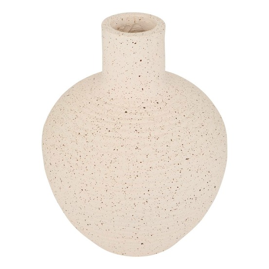 Vase ted boule 33x33x43 cm blanc