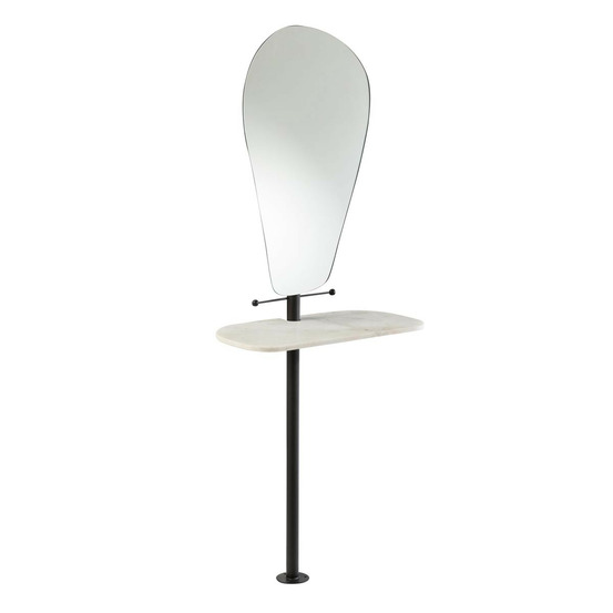 Miroir avec plateau en marbre