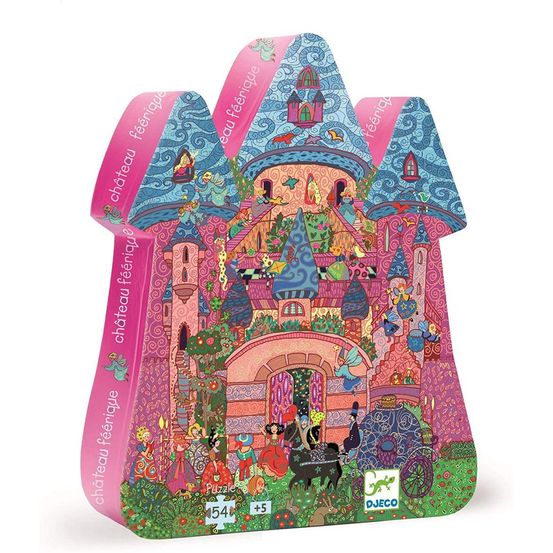 Puzzle silhouette chateau féerique