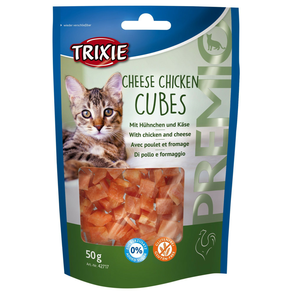 Friandise au poulet et fromage pour chats 50 gr