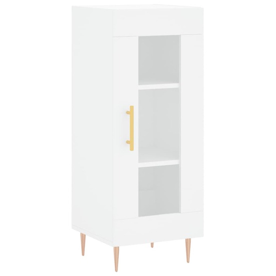 Buffet bahut commode armoire meuble de rangement organisateur cuisine salle de séjour salon 34,5 x 34 x 90 cm bois d'ingénier