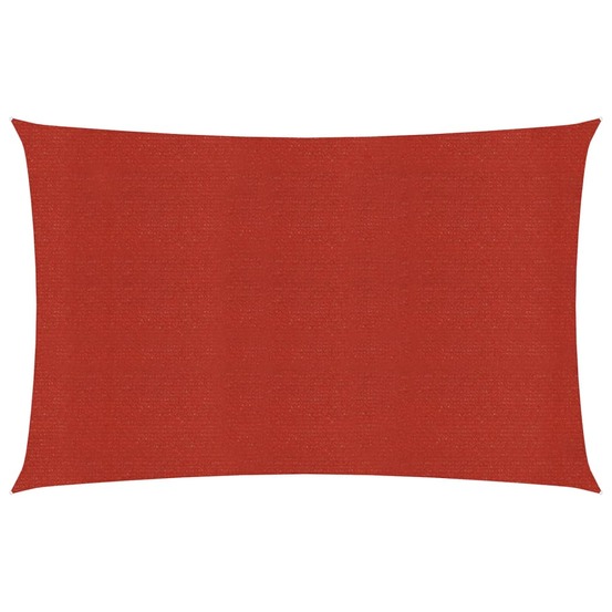 Voile d'ombrage 160 g/m² 2 x 3 m pehd rouge