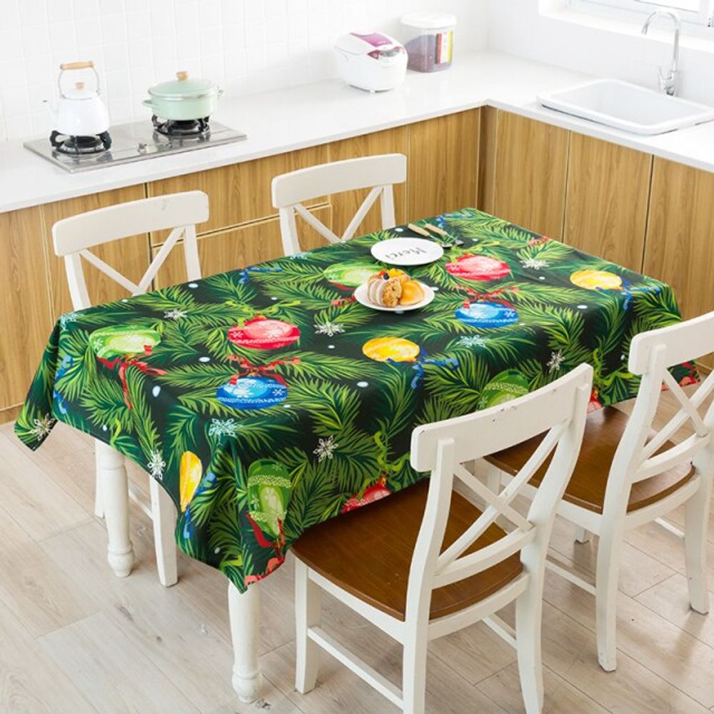 Nappe de noël rouge étoilée - 140x240 cm
