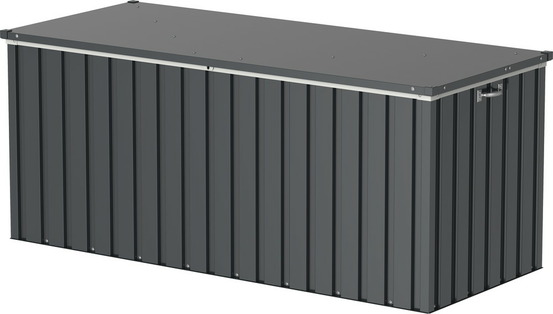 Coffre de rangement métal 1,27m² - 1,74 x 0,73 m - anthracite
