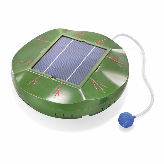 Aérateur de bassin solaire flottant esotec floating air 2 sorties pompe à air 101875