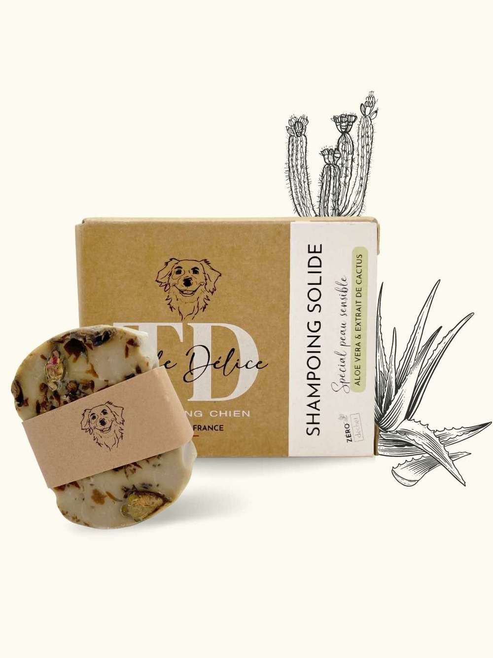 Shampoing peau sensible chien