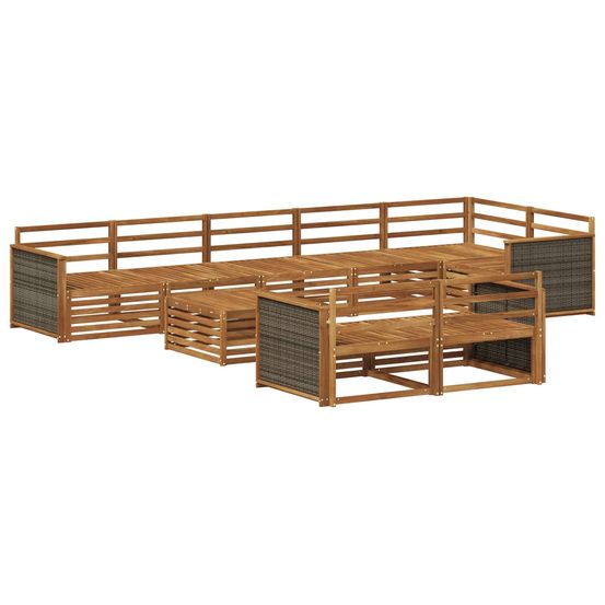 Ensemble de canapés d'extérieur 9 pc