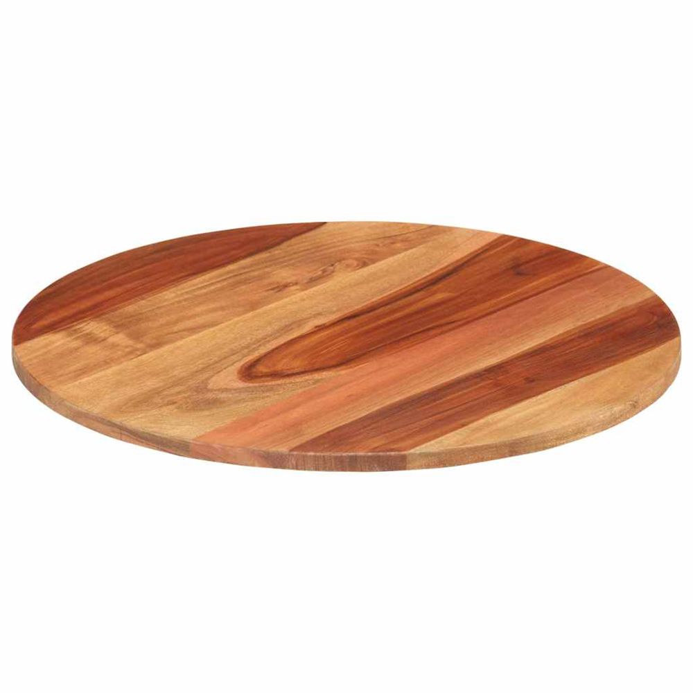 Dessus de table bois massif d'acacia rond 15-16 mm 40 cm