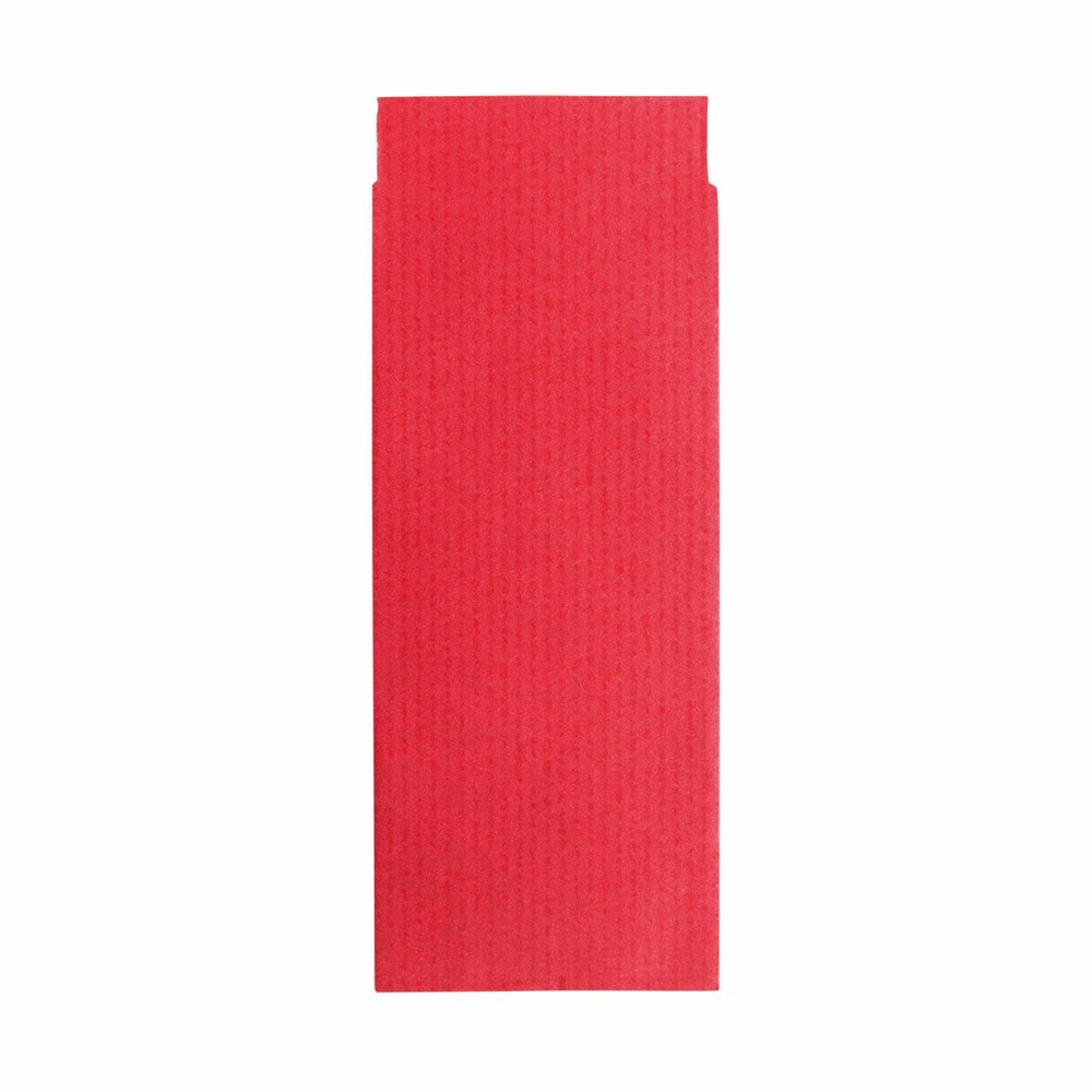 Sac déco en papier - cadeau - friandises - rouge - 11,5 x 5,3 cm