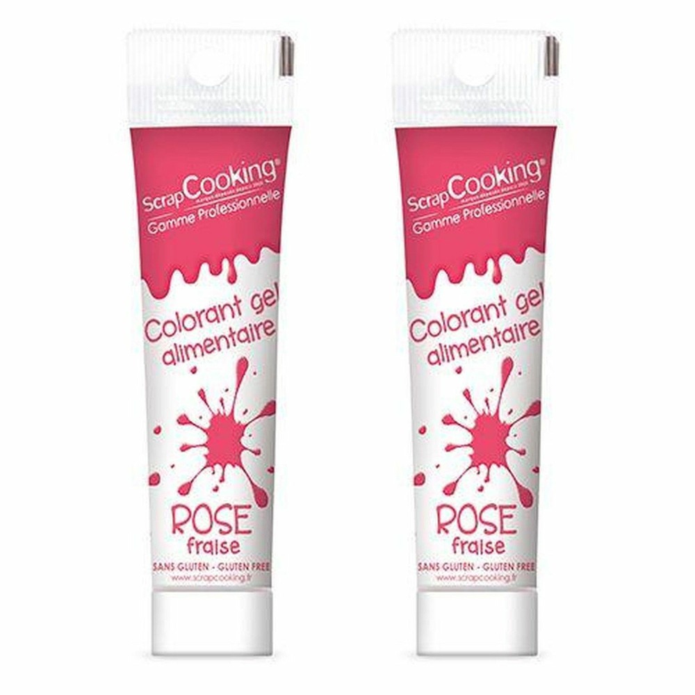 Colorant alimentaire en gel 40 g - rose foncé