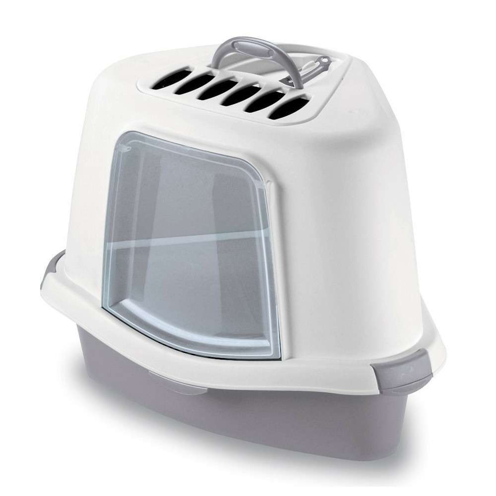 Maison de toilette corner, 54 x 40 x 40 cm cm, hauteur 40 cm, gris pierre,