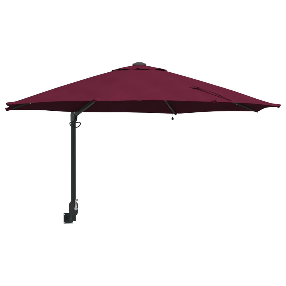 Parasol de jardin 248 x 248 x 148 cm polyester et acier