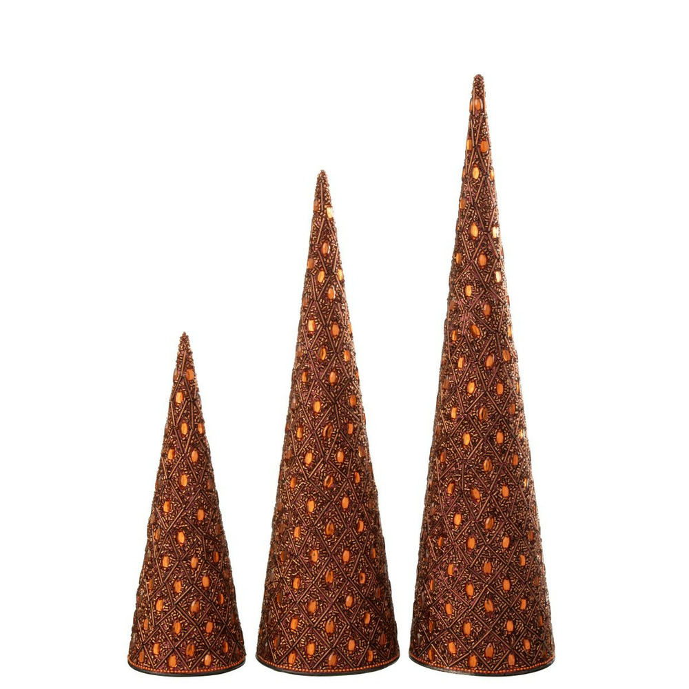 Lot de 3 cônes déco 