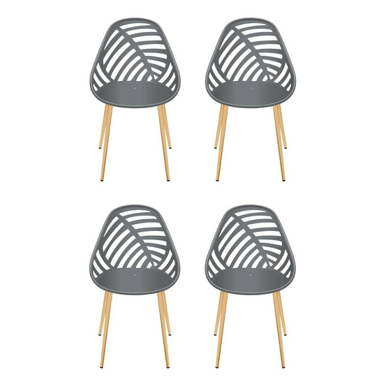 Lot de 4 chaises de jardin