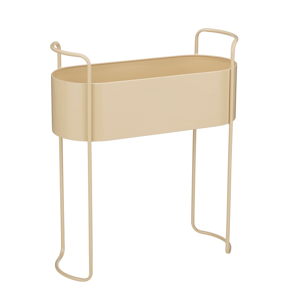 Mica decorations moritz pot plante – pot de fleur interieur pour fleurs et plantes intérieur – 55 x 24 x 65 cm – métal – beige