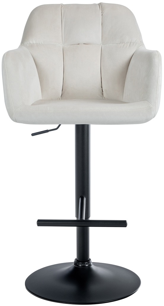 Tabouret de bar natoma velours noir