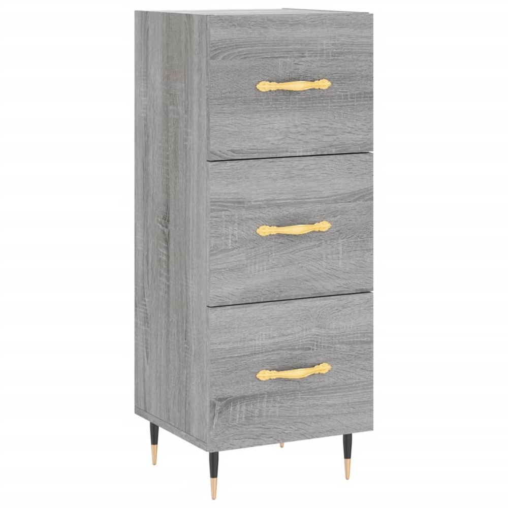 Buffet bahut commode armoire meuble de rangement organisateur cuisine salle de séjour salon sonoma 34,5 x 34 x 90 cm bois d'i