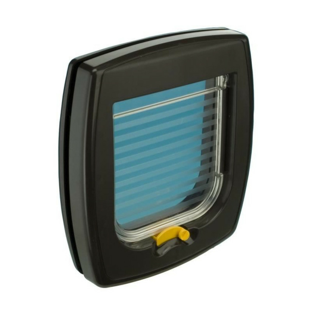 Chatiere swing 1 porte pour chats - ferplast - marron - petit - plastique