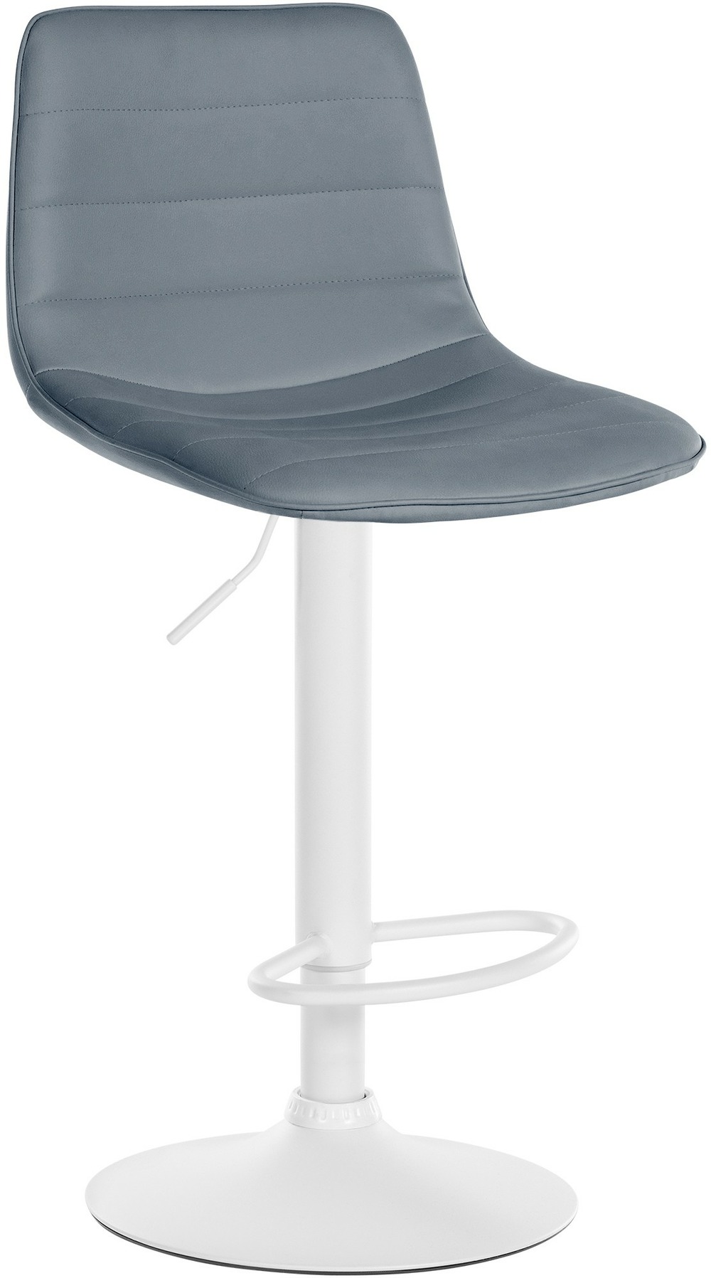 Tabouret de bar lex simili cuir blanc