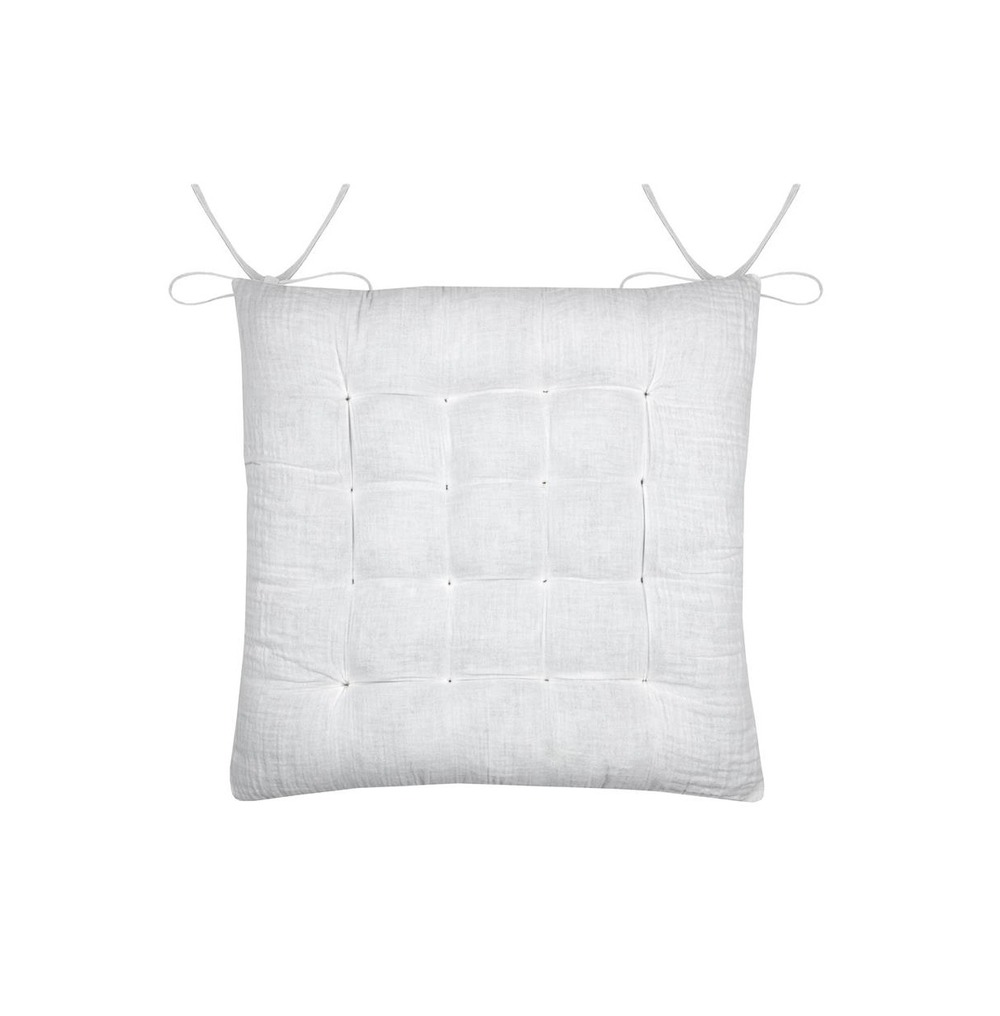 Assise de chaise matelassée en coton pop colors