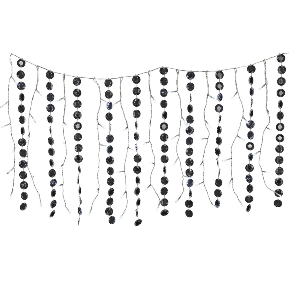 Guirlande lumineuse bannière 60 led blanches clignotantes