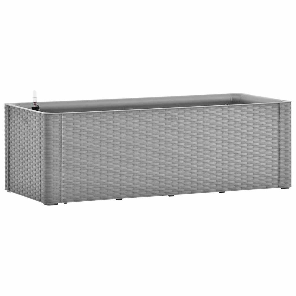 Lit surélevé de jardin avec système d'arrosage gris 100x43x33cm