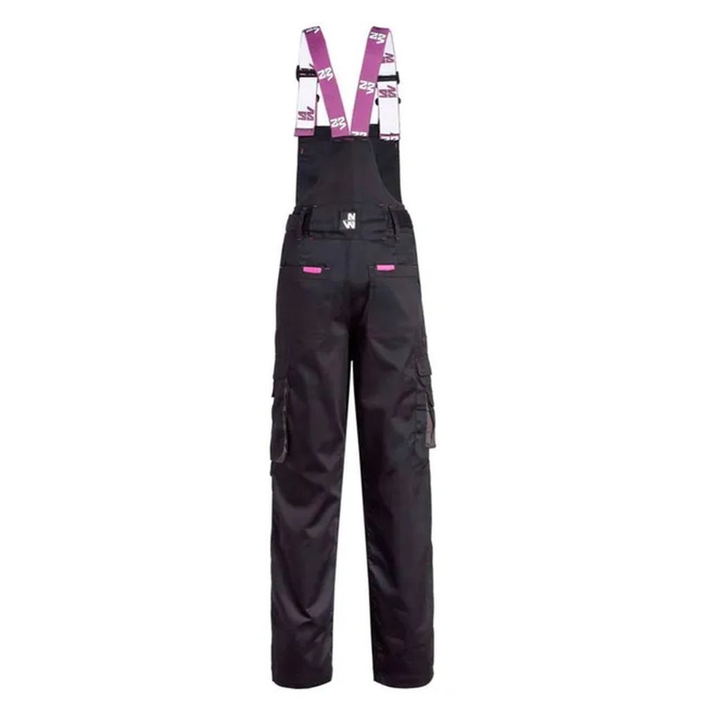 Salopette de travail noir edith gris, taille xxl