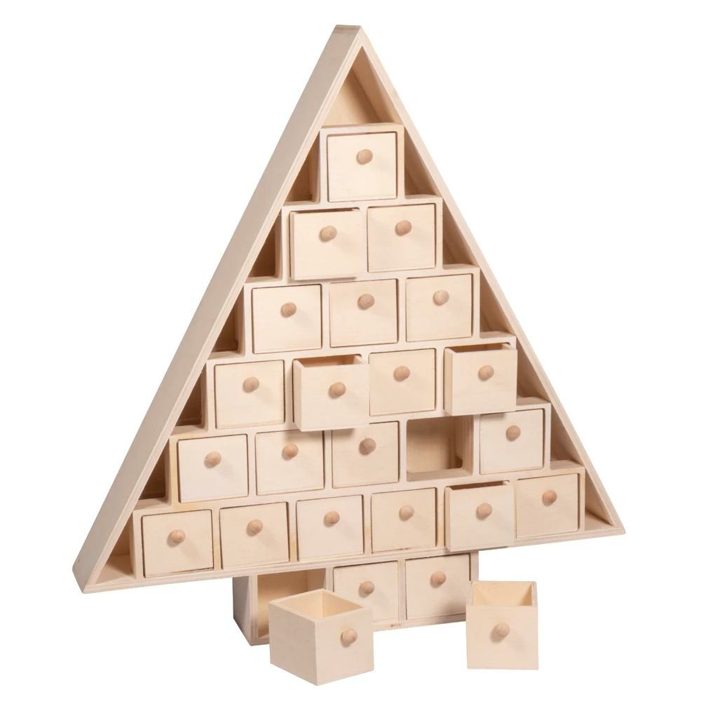 Calendrier de l'avent > en bois – kit décoratif à personnaliser pour noël