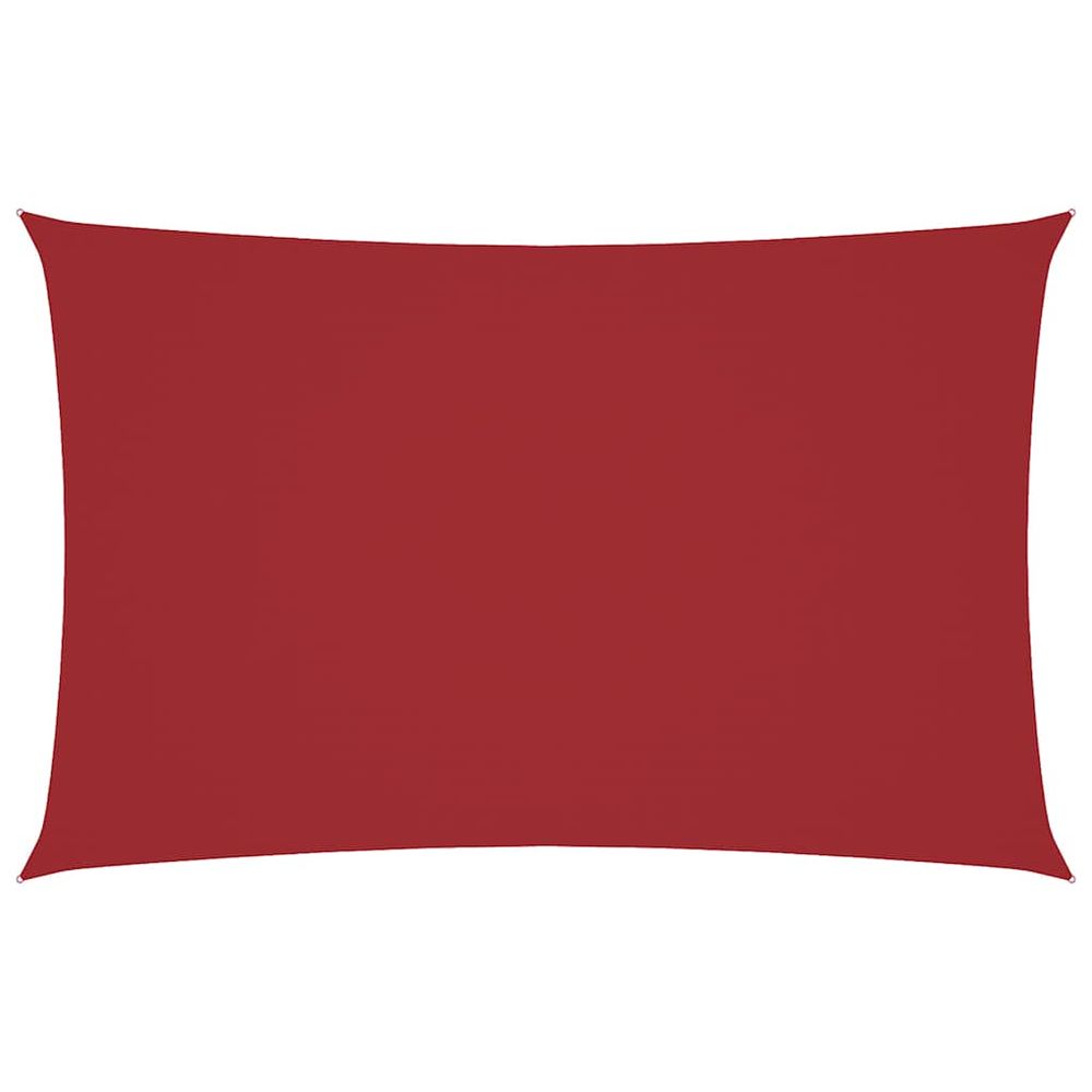 Voile de parasol tissu oxford rectangulaire 4x7 m rouge