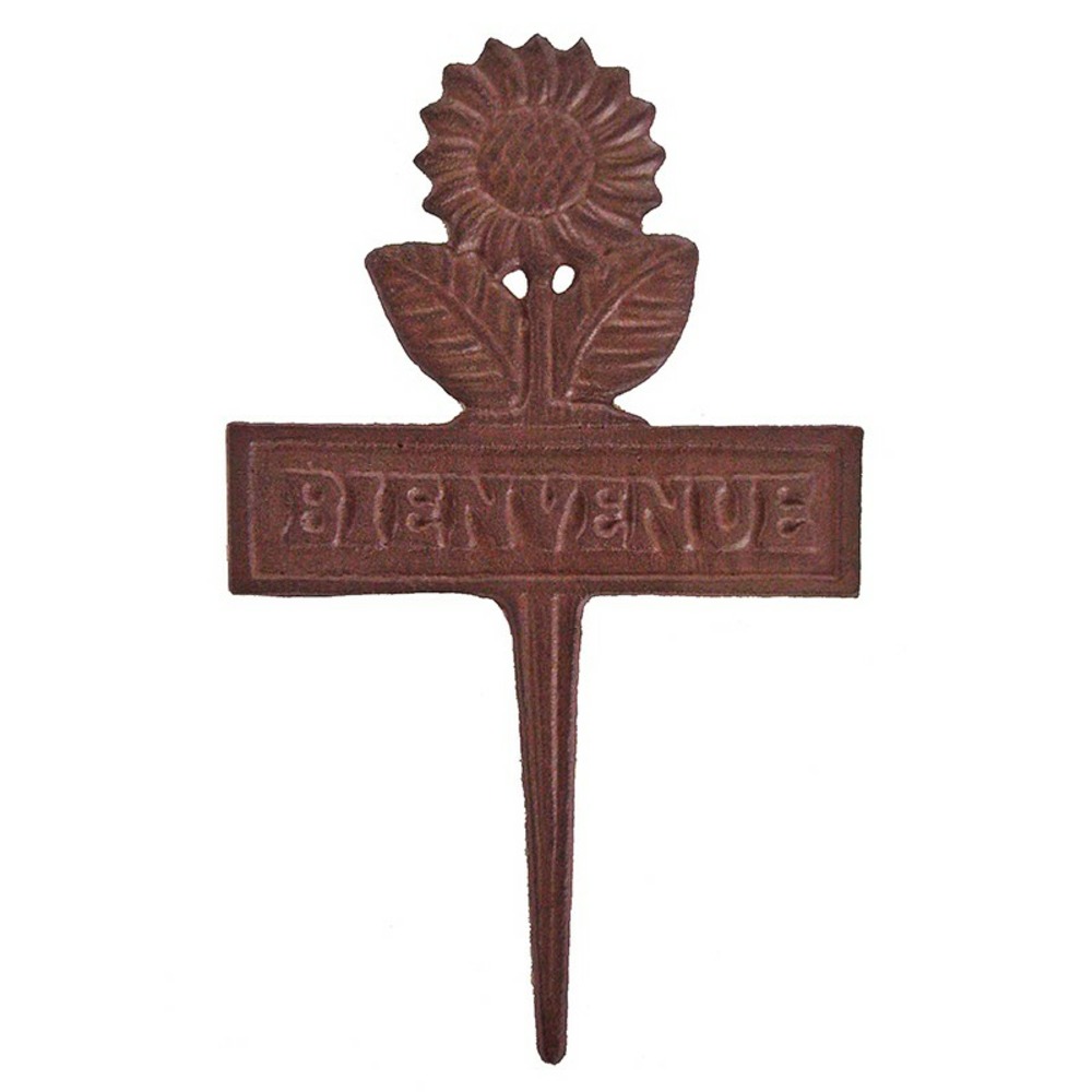 Pique jardin fonte bienvenue 30x19cm