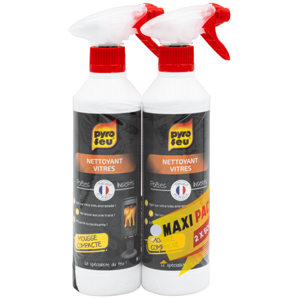Spray nettoyant vitres lot de 2 500 ml