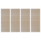 Tapis rectangulaires bambou naturel 4 pcs 120x180 cm