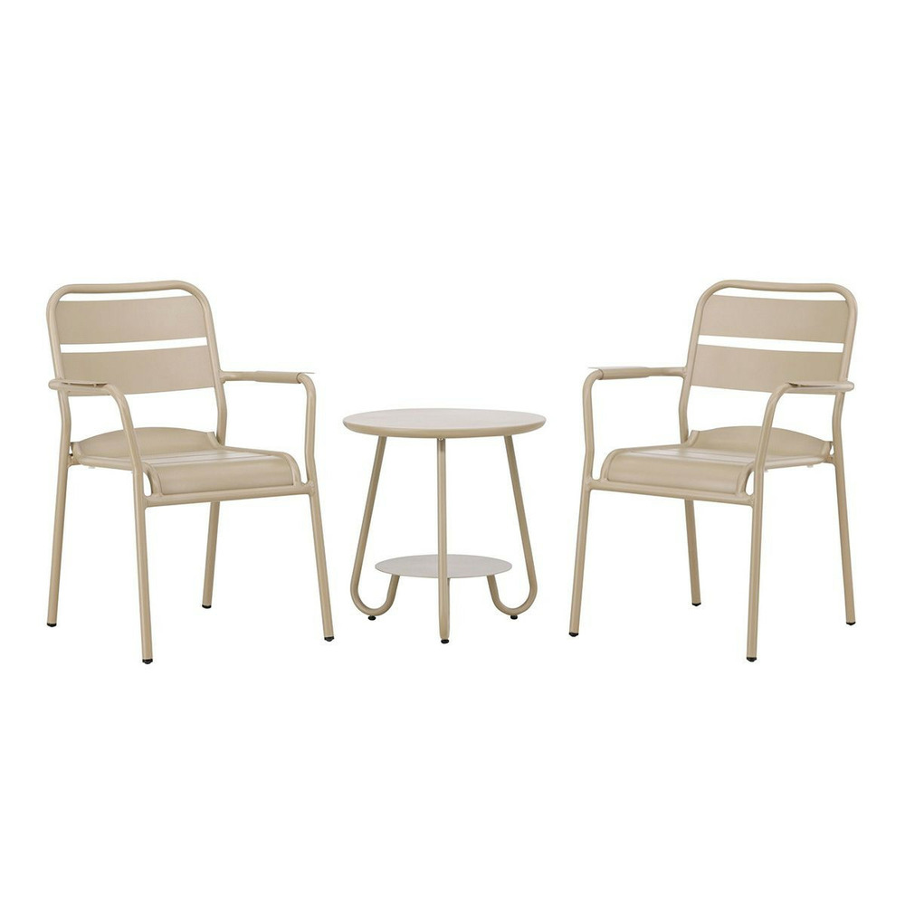 Ensemble table d'appoint de jardin & 2 chaises 