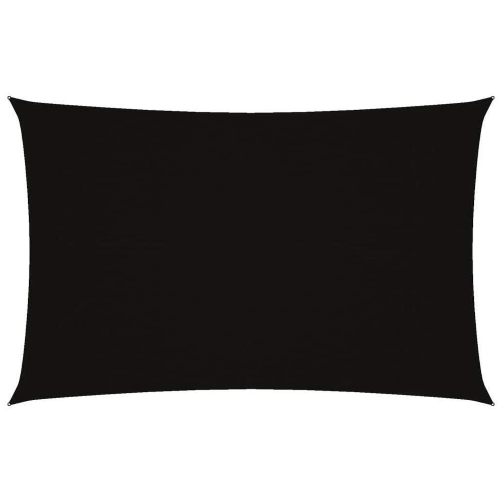 Voile de parasol tissu oxford rectangulaire 4x7 m noir