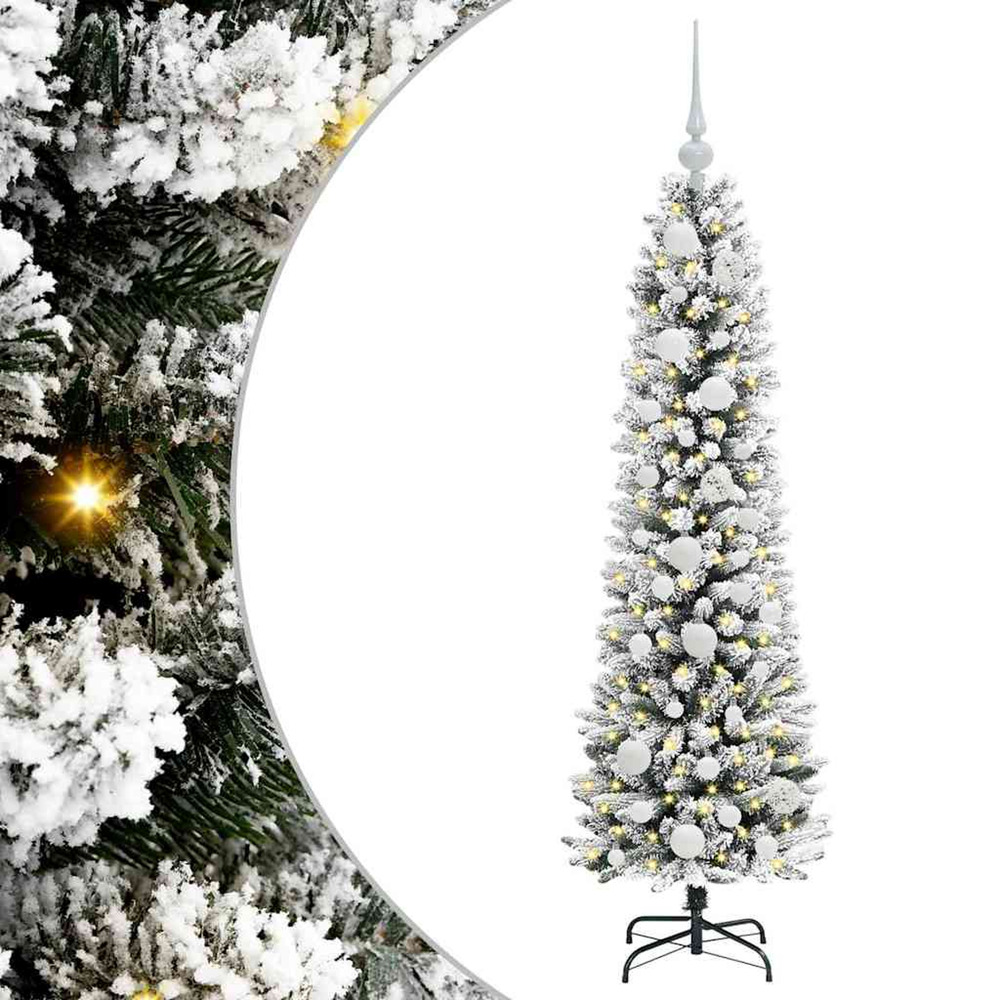 Sapin de noël artificiel blanc 120 cm pvc, métal et plastique