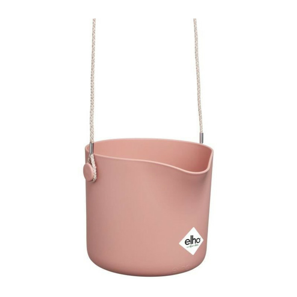 Pot de fleurs rond b.for - plastique - ø 18 - rose poudré