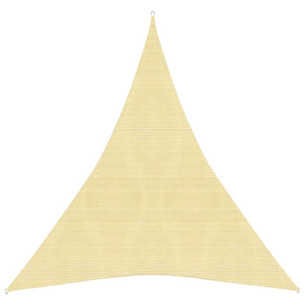 Voile toile d'ombrage parasol 160 g/m² 5 x 6 x 6 m pehd beige