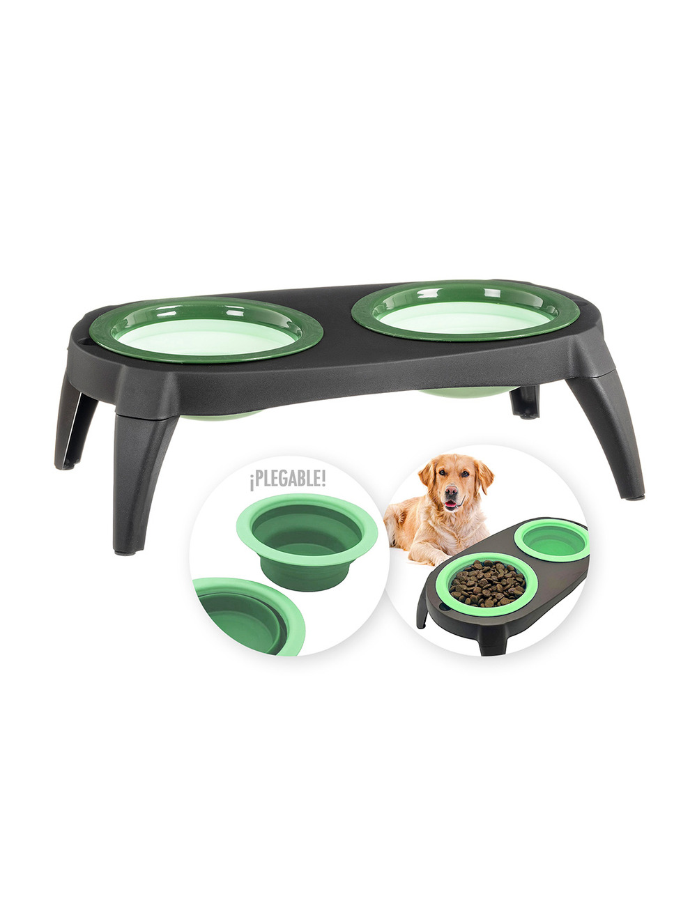 Chariot pour pet sacs en silicone 39x21x13 cm caison