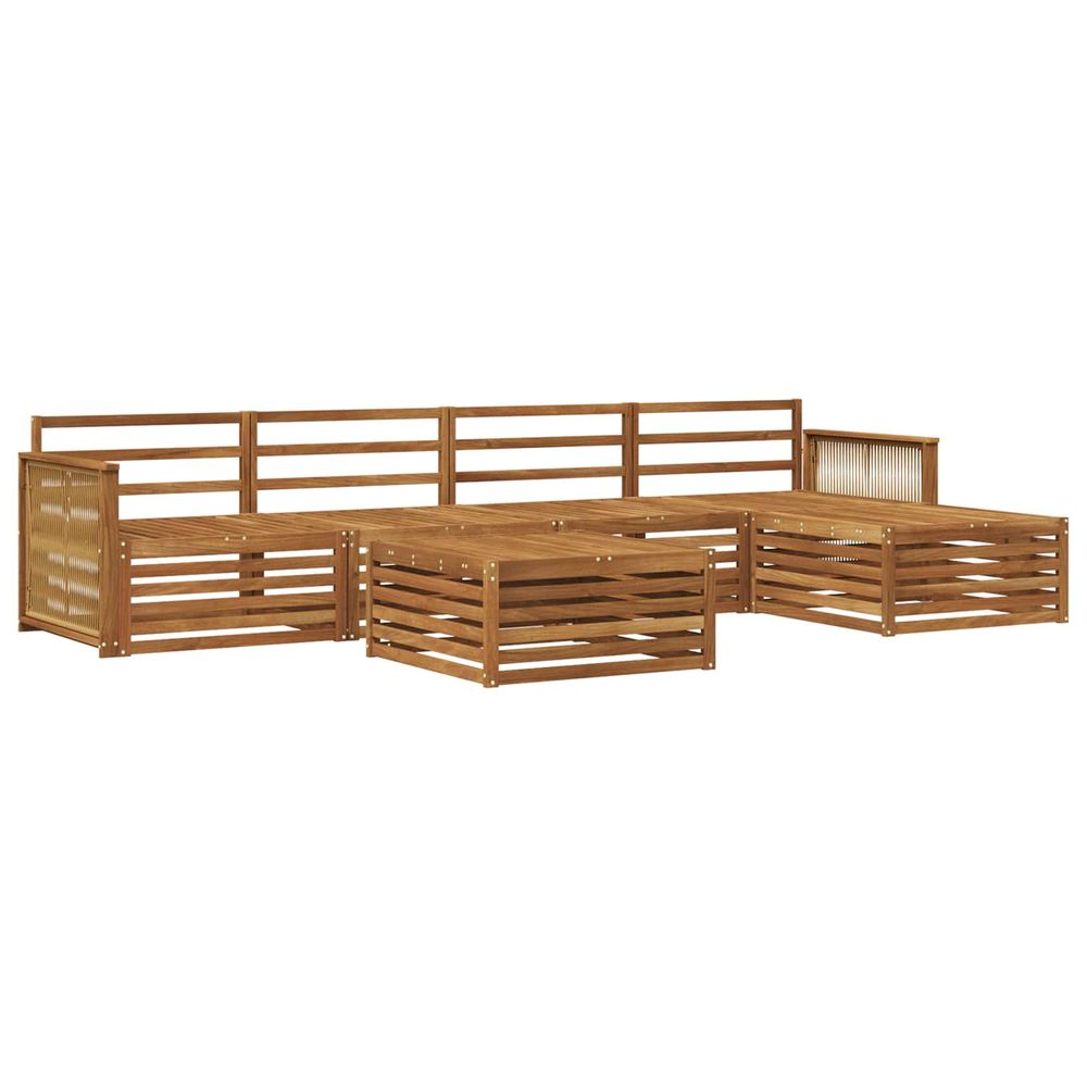 Ensemble de canapés d'extérieur 6 pc naturel