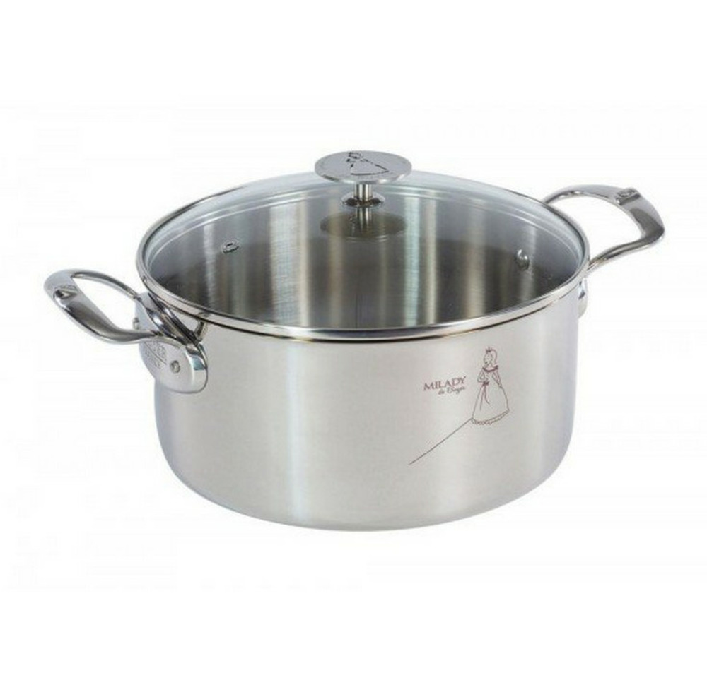 Faitout inox 28cm + couvercle - 3427.28