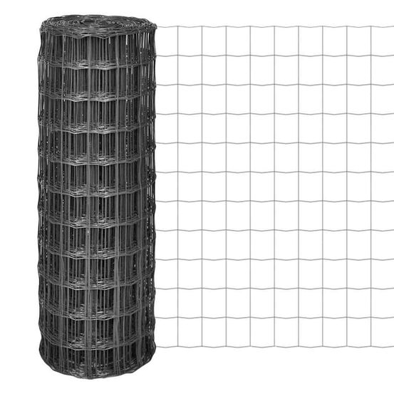Clôture euro acier 10 x 1 m gris