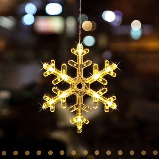 Guirlande lumineuse - néon flocon de neige