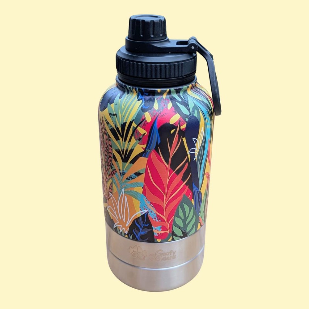 Gourde 1l 3 en 1 tropical