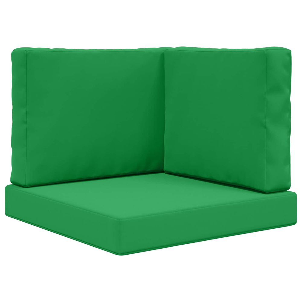 Coussin de canapé d'extérieur polyester vert 60 x 60 cm