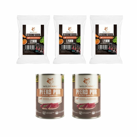Wildfang - coffret gourmet adulte - aliments secs et humides - cheval