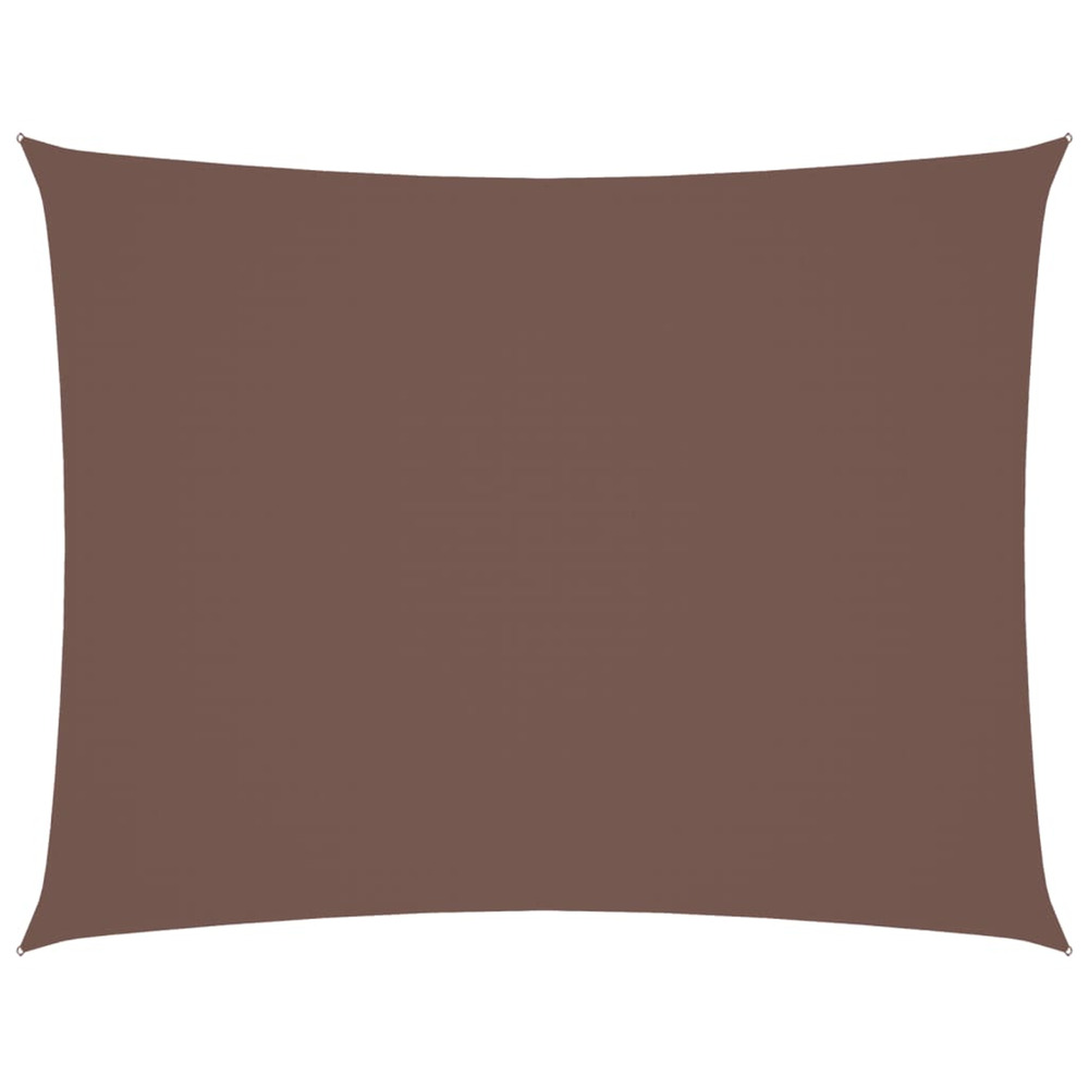 Voile de parasol tissu oxford rectangulaire 2x3 m marron