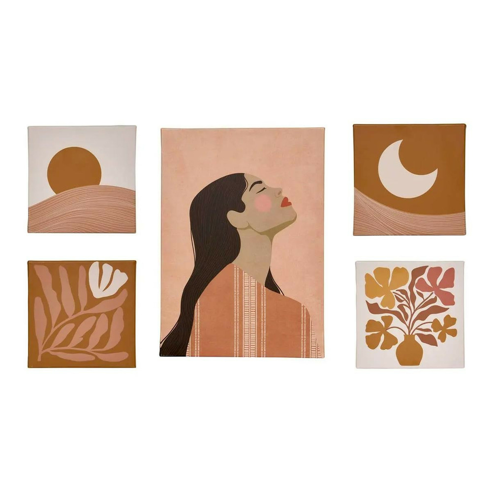 Lot de 5 toiles imprimées 