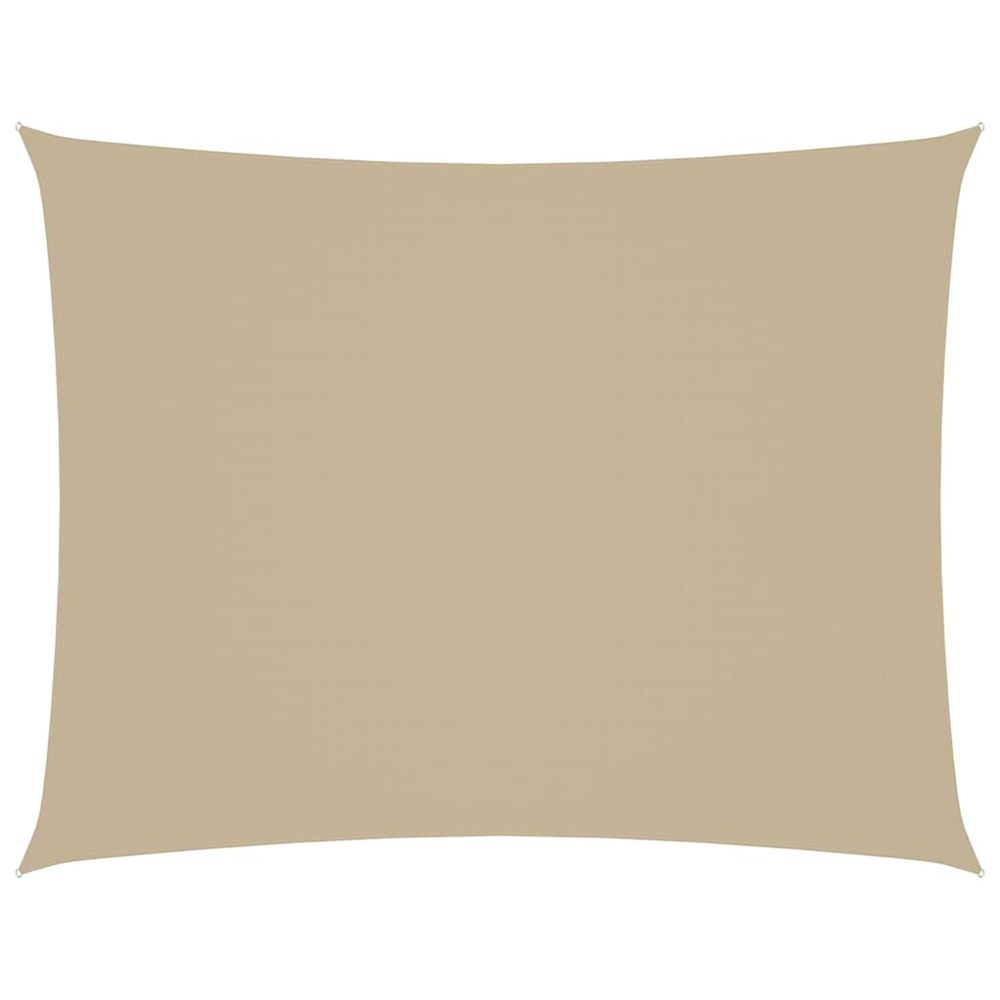 Voile de parasol tissu oxford rectangulaire 2x3,5 m beige